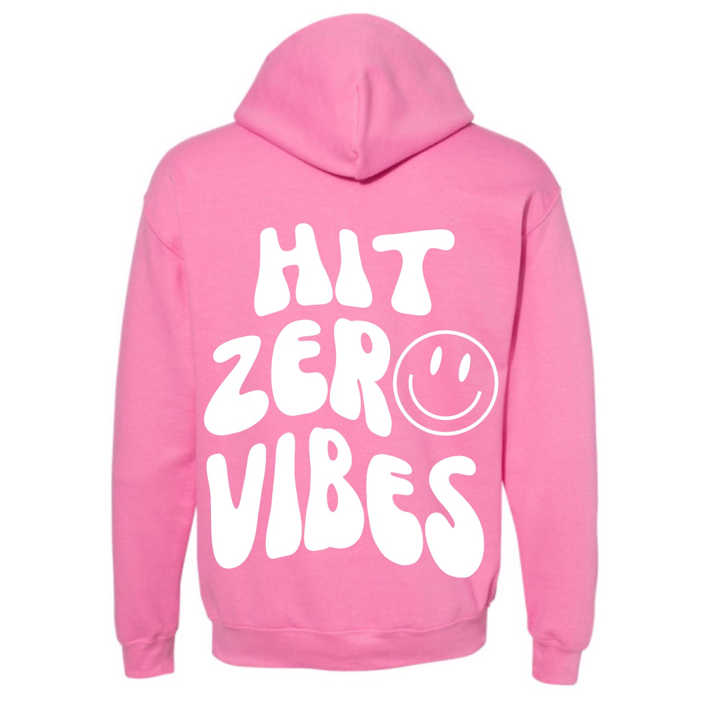 Hit Zero Vibes Bubble Gum Pink Hoodie