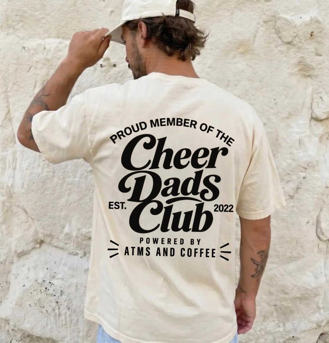 Cheer Dads Club Tee - Ivory