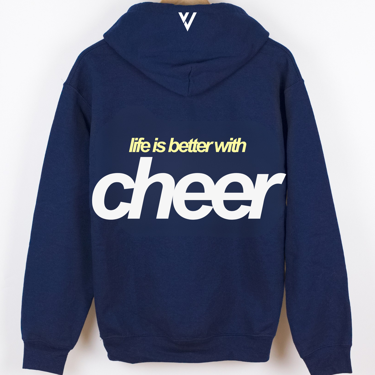 Life Is Better With Cheer Hoodie - Navy