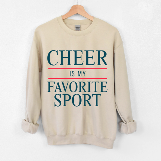 Cheer Is My Favorite Sport Crewneck