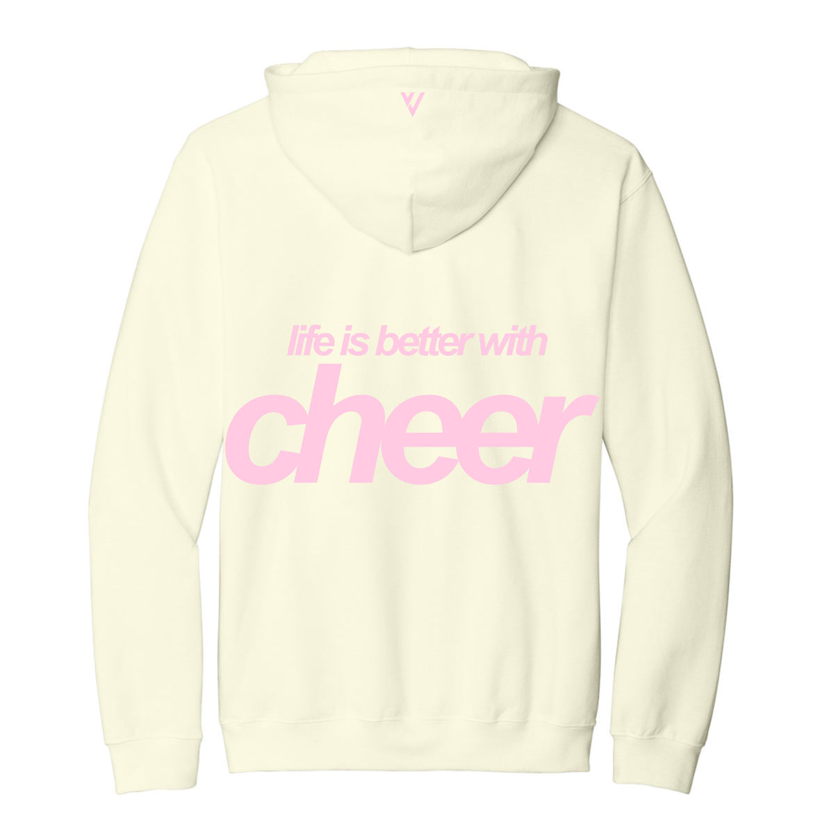 Life Is Better With Cheer Hoodie - Butter