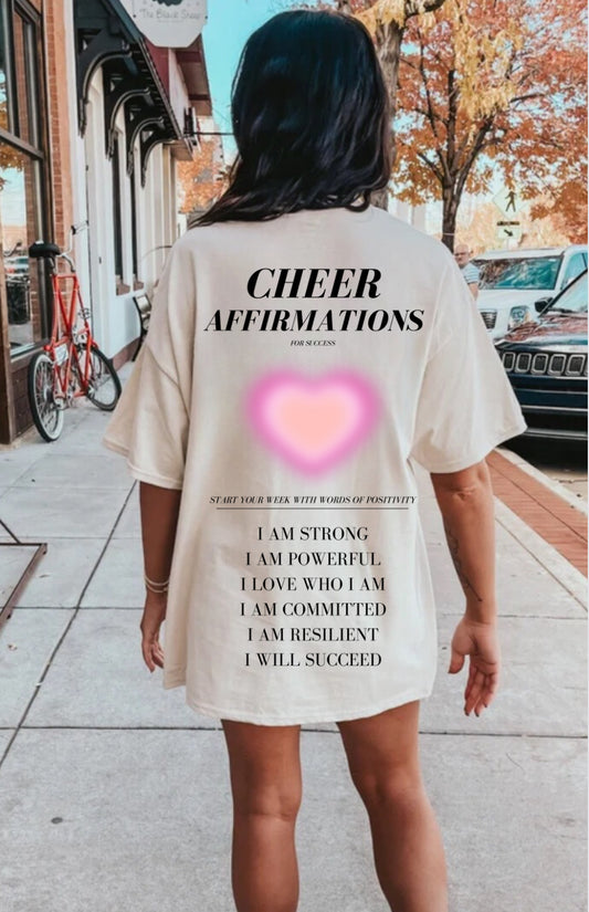 cheer affirmations tee