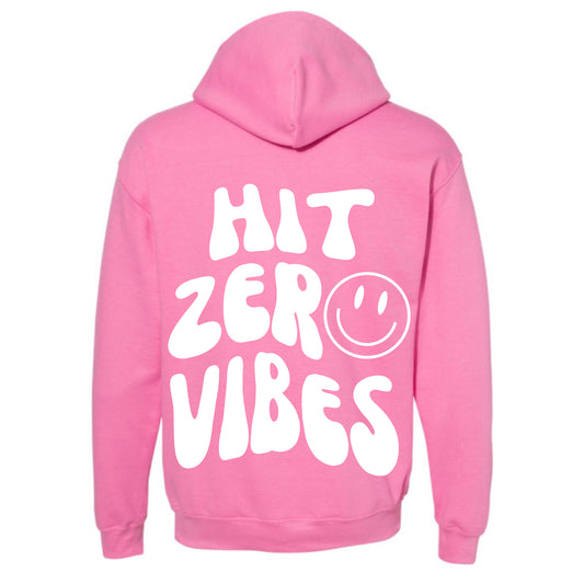 Hit Zero Vibes Bubble Gum Pink Hoodie