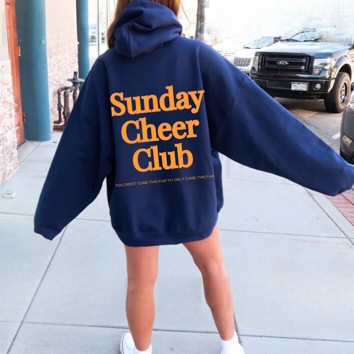 Sunday Cheer Club Hoodie - Navy